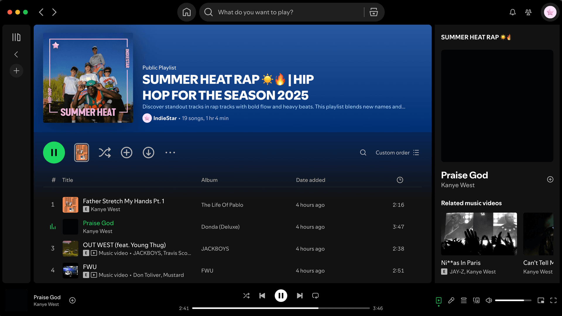 Spotify Playlist Creation | IndieStar